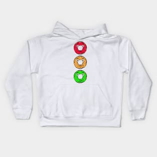 Donut Traffic Light Kids Hoodie